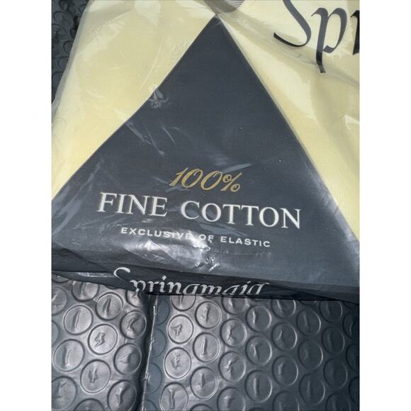 Vintage Springmaid Luxury Muslin 100% Fine Cotton Made in USA NEW Double Fitted - Picture 5 of 11